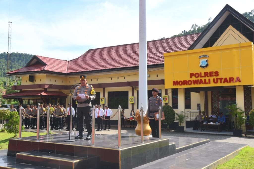 Kapolres Morut Pimpin Apel Ops Zebra Tinombala 2025