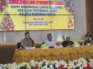 Pastikan Nataru Aman, Kapolres Morut Pimpin Rakor Ops Lilin ‘Tinombala’ 2025