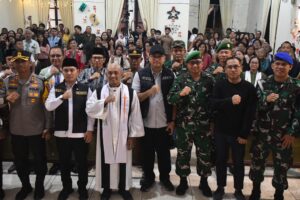 Forkopimda Mojokerto Monitoring Perayaan Natal dan Tahun Baru 2026, Dandim Tegaskan Komitmen TNI Jaga Keamanan dan Toleransi