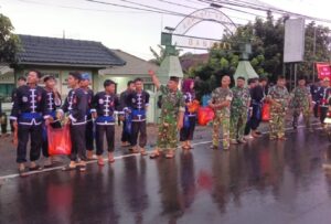 Perguruan Silat Bersatu di Bangsal, Koramil 0815/10 Pimpin Aksi Sosial Berbagi Takjil