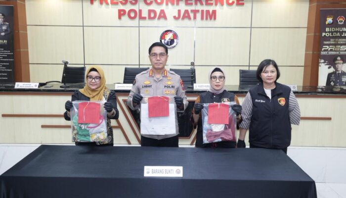 Polda Jatim Amankan Tersangka Kasus Kekerasan Seksual Dua Anak Dibawah Umur