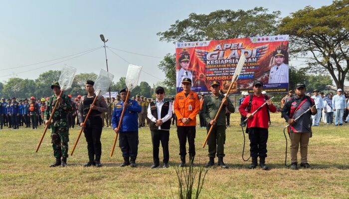 Apel Kesiapsiagaan Karhutla dan Laka Air, Kodim 0815/Mojokerto Perkuat Sinergitas