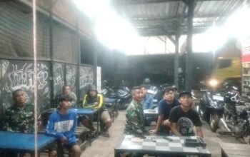Prancis Menang 2-0, Nobar Kodim 0815/Mojokerto Hidupkan Kebersamaan dan UMKM