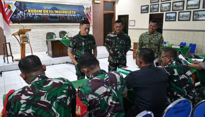 Perkuat Akurasi Data Kewilayahan, Tim Pusterad Laksanakan Target Info Data Teritorial di Kodim 0815/Mojokerto