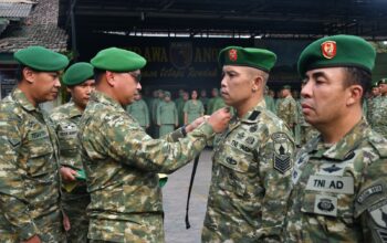 Kenaikan Pangkat Jadi Momentum Tingkatkan Dedikasi dan Tanggung Jawab Prajurit Kodim 0815/Mojokerto