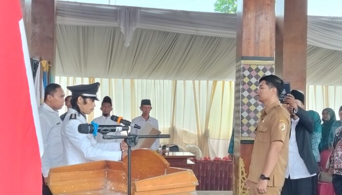 Qori Setyadarma Resmi Dilantik Sebagai Kepala Dusun Nono, Desa Kemiri, Pacet