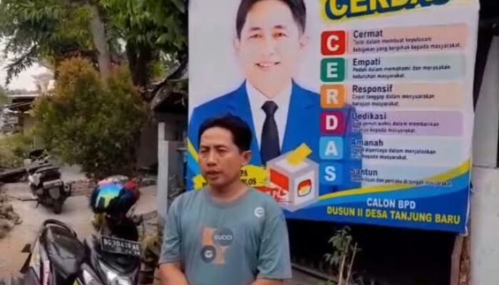 Johan Eka Wijaya Unggul Dalam Pemilihan BPD Desa Tanjung Baru Di Dapil 2